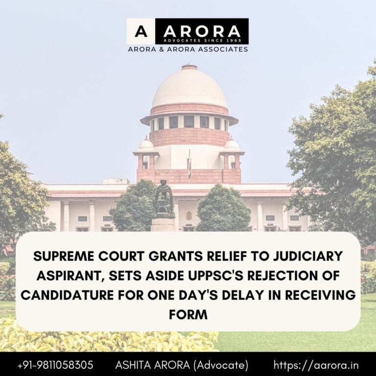 Read more about the article Supreme Court Grants Relief To Judiciary Aspirant, Sets Aside UPPSC’s Rejection Of Candidature For One Day’s Delay In Receiving Form